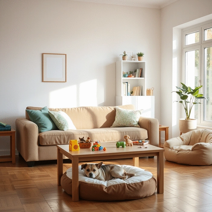 decluttering advice for families with children and pets